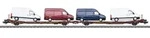 G&uuml;terwagen Flachwagen-Paar Laads 800B Transwaggon