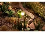 H0 LED-Wegleuchte silber warmwei&szlig; 3x