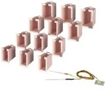 Hausbeleuchtungs-Startset 12 Boxen 4 verschiedene Gr&ouml;&szlig;en 1 LED wei&szlig;