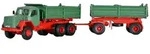 H0 LKW Magirus Deutz 230 D 26 AK mit Kippanh&auml;nger