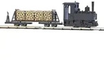 Startset H0f Feldbahn Dampflok mit Drehgestell-Stirnwandwagen