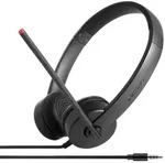 Lenovo Stereo Analog Kopfh&ouml;rer Kabelgebunden Kopfband B&uuml;ro/Callcenter Schwarz