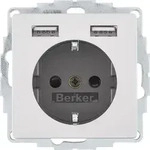 Berker Steckdose SCHUKO/USB 48036084