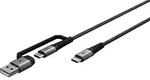 Goobay 2in1 USB-Textilkabel 70278