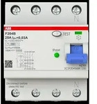 ABB Stotz S&amp;J FI-Schutzschalter TypB 4P F204B-25/0,03-4TE