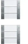Gira Wippenset 6-fach alu 213626
