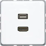Jung Multimediadose HDMI + USB MA CD 1163 WW
