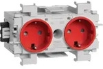 Tehalit Steckdose 2-fach rt GS2001 vrt