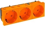 OBO Bettermann Vertr Steckdose 33 Grad, 3-fach STD-D3S ROR3