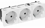 OBO Bettermann Vertr Steckdose 33 Grad, 3-fach STD-D3S RW3