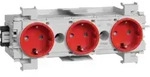 Tehalit Steckdose 3-fach rt GS3001 vrt