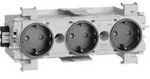 Tehalit Steckdose 3-fach gs GS3001 gsw