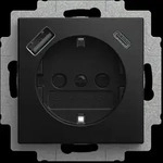 Busch-Jaeger USB-Steckdosen-Einsatz 20 EUCB2USBAC-915