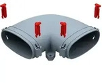 Helios Ventilatoren FlexPipe Bogen Horizontal FRS-BH 51