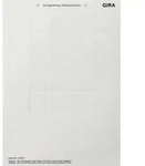 Gira Beschriftungsbogen 108900