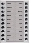 TCS T&uuml;r Control Audioau&szlig;enstation 2-reihig PET20-EN/04