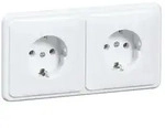Peha Steckdose SCHUKO 2fach H 80.6512 SI/572 W