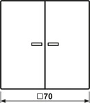 Jung KNX RF Taster 2fach AL 10921 ST RF AN