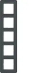 Hager Rahmen 5fach C.8 anthrazit WAD9500AT