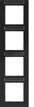 Hager RA 4fach senkr. Beschr.fel WAD6403BG