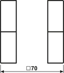 Jung Tastensatz, 2fach GCR 2502 TSA