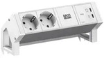 Bachmann DESK2 ALU WHITE 2xCEE7/3 BM0022042