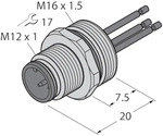 Turck Flanschstecker EC-FSE3-0,5/16