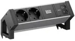Bachmann DESK2 ALU BLACK 2xCEE7/3 BM0022046
