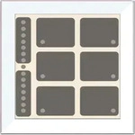 Issendorff Glas-Tastenfeld rahmenlos LCN - GTS8W
