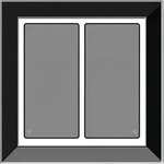 Issendorff Glas-Tastenfeld rahmenlos LCN - GTS2B