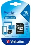 Verbatim microSDHC-Card 16GB 44082