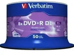 Verbatim DVD+R DL 8.5GB/240Min/8x 43758 (VE50)