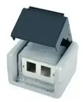 Teleg&auml;rtner AP-Geh&auml;u. IP44,75x86x58,gr 100021370