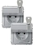 Merten SCHUKO-Steckdose alu MEG2318-7260