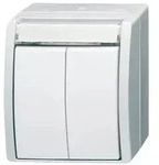 Busch-Jaeger Doppeltaster 2621 WN-54-205-101