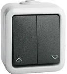 Peha Doppel-Taster 10A 250V gr D 629 T WAB
