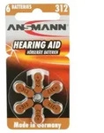 H&uuml;ckmann H&ouml;rger&auml;tebatterie 1,4V HearingAid 312(VE 6)