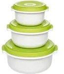 Emsa Mikrowellen-Topfset MICRO FAMILY apfelgn