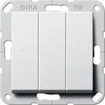 Gira Taster 3-fach alu 284426