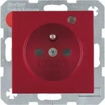 Berker Steckdose Glas rt matt 6765091915