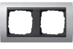 Gira Abdeckrahmen 2f. alu 021206