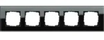 Gira Abdeckrahmen 5f. sw-glas 021505