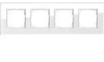 Gira Abdeckrahmen 4f. weissglas 021412