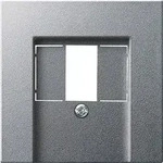 Gira Zentralplatte TAE alu 027626