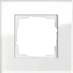 Gira Abdeckrahmen 1f. weissglas 021112