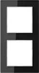 Jung Glasrahmen 2-fach sw AC 582 GL SW