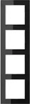 Jung Glasrahmen 4-fach sw AC 584 GL SW
