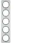 Berker Rahmen Alu/sw 10152184