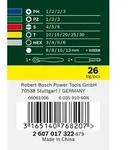 Bosch Power Tools Bit-/Ratschenset 2607017322