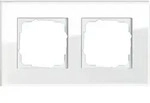 Gira Abdeckrahmen 2f. weissglas 021212